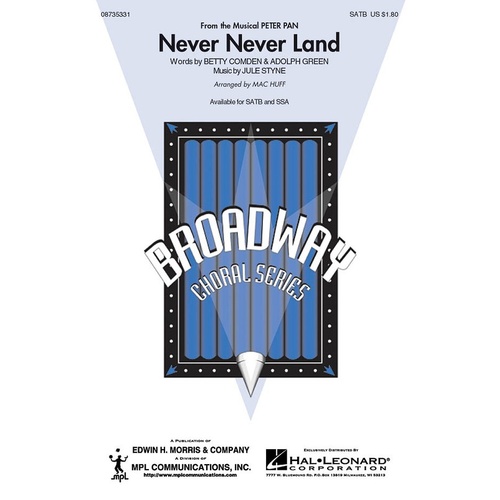 Never Never Land SATB (Octavo)