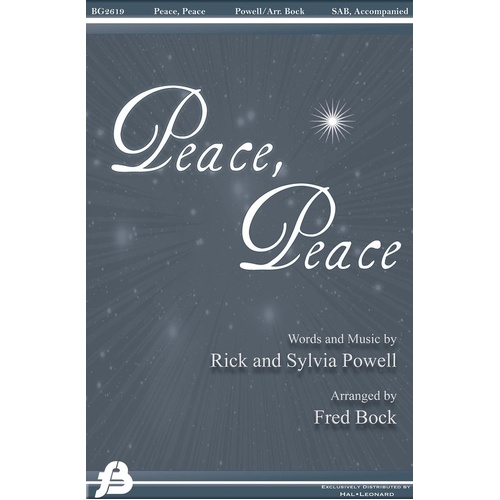 Peace Peace 2 Pt Equal Voices (Octavo)