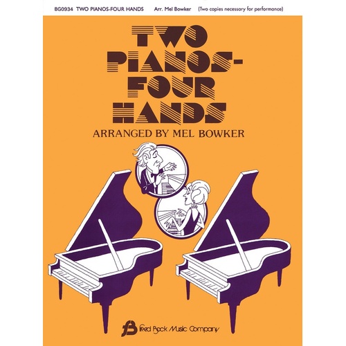 Two Pianos Four Hands Arr Bowker (Softcover Book)