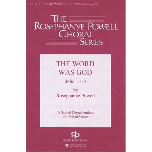 Word Was God SATB Div A Cappella (Octavo)