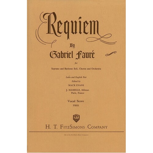 Requiem Lat/Eng Vocal Score (Softcover Book)