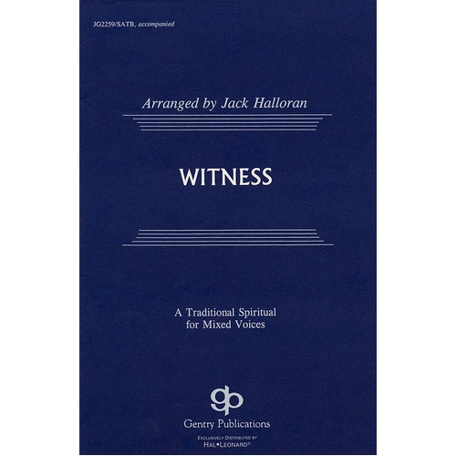 Witness SATB (Octavo)