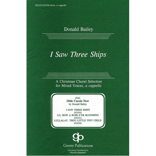 I Saw Three Ships SATB Div Acap (Octavo)