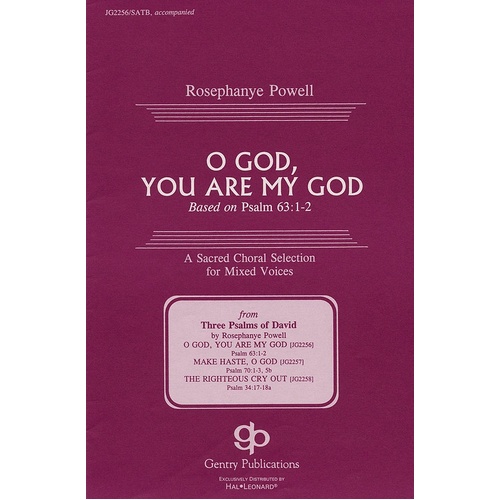 O God You Are My God SATB (Octavo)