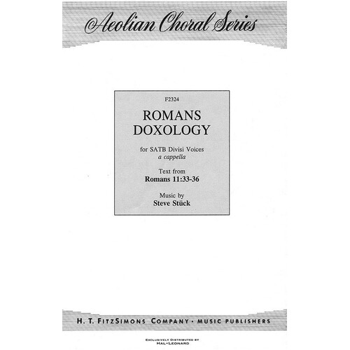 Romans Doxology SATB A Cappella