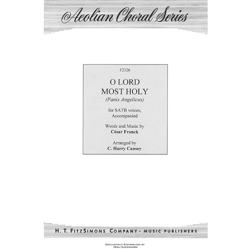 O Lord Most Holy SATB (Octavo)