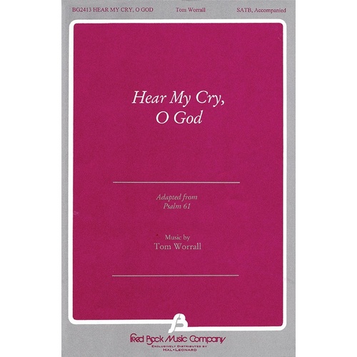 Hear My Cry O God SATB (Octavo)