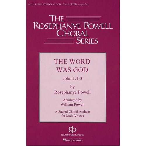 Word Was God TTBB A Cappella (Octavo)
