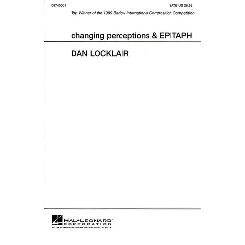 Changing Perceptions And Epitaph SATB (Softcover Book)