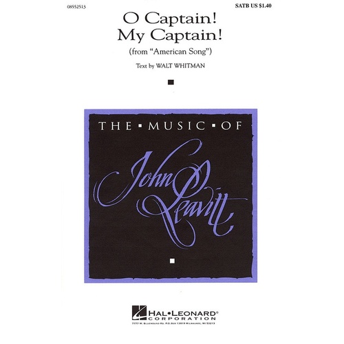 O Captain My Captain TTBB (Octavo)