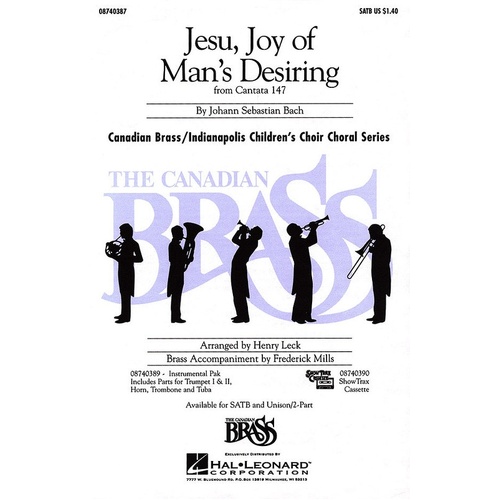 Jesu Joy Of Mans Desiring SATB Arr Leck (Octavo)