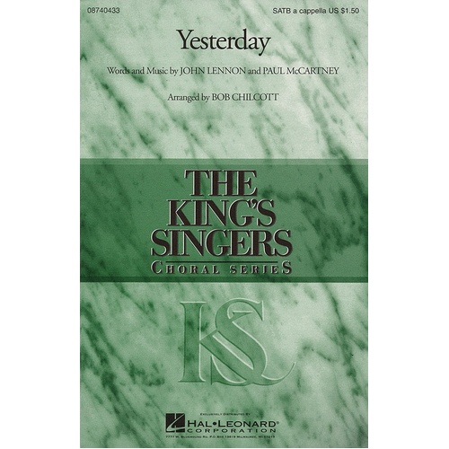 Yesterday SATB Div Kings Singers (Octavo)