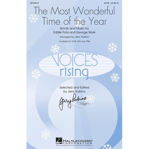 Most Wonderful Time Of The Year SATB (Octavo)
