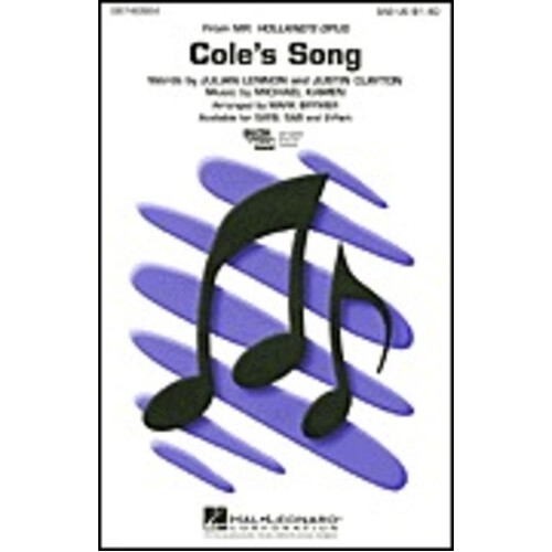 Coles Song SATB