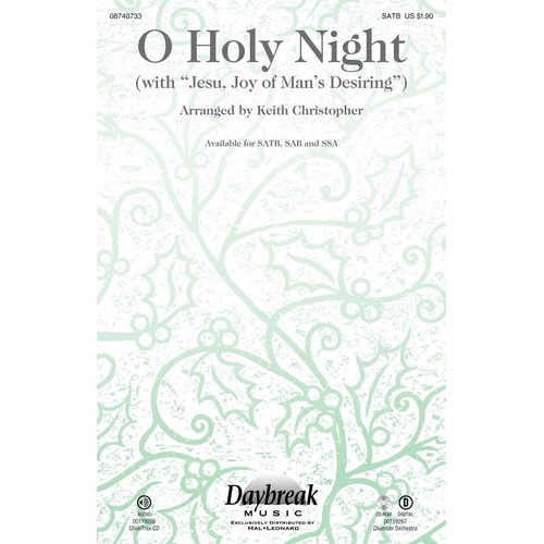 O Holy Night W/ Jesu Joy Of Mans Desiring SATB (Octavo)