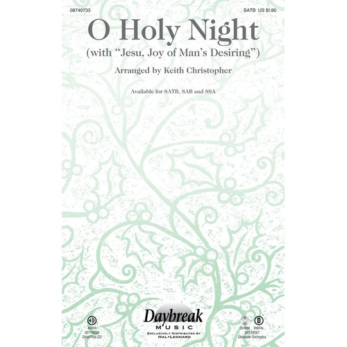 O Holy Night W/ Jesu Joy Of Mans Desiring SATB (Octavo)