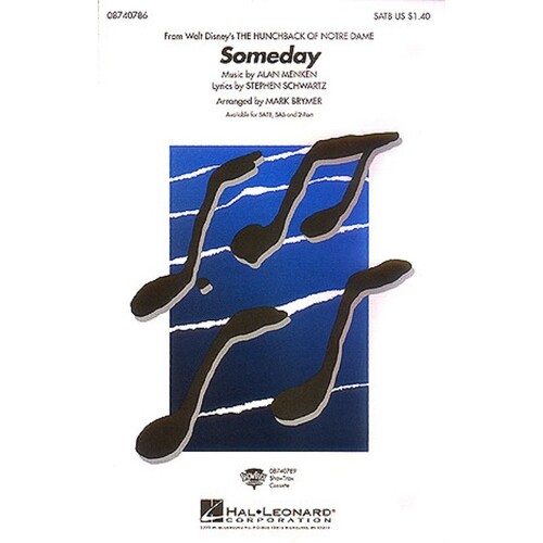 Someday (Hunchback Of Notre Dame) SATB Brymer