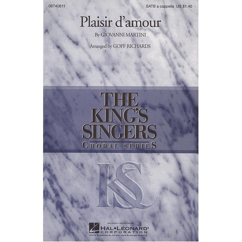 Plaisir D Amour SATB A Cappella Arr Richards (Octavo)