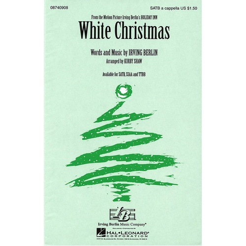 White Christmas TTBB A Cap (Octavo)