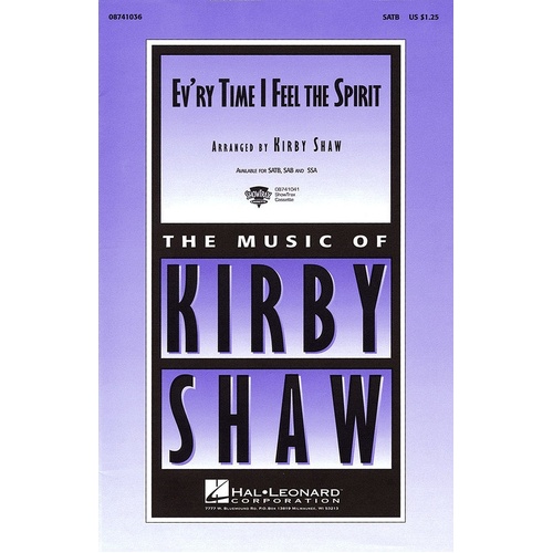 Every Time I Feel The Spirit SATB Arr Shaw (Octavo)