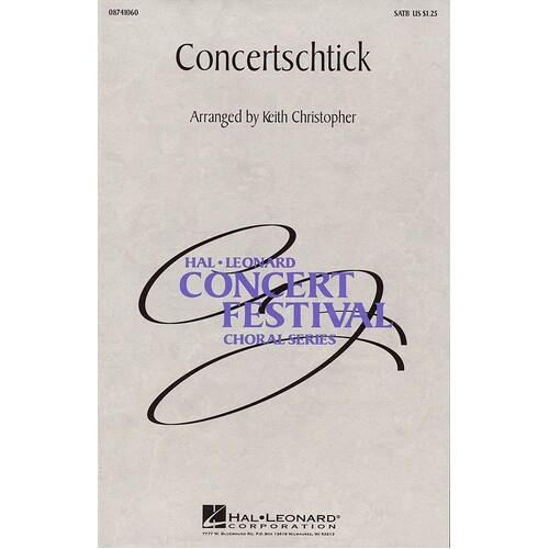 Concertschtick SATB (Octavo)