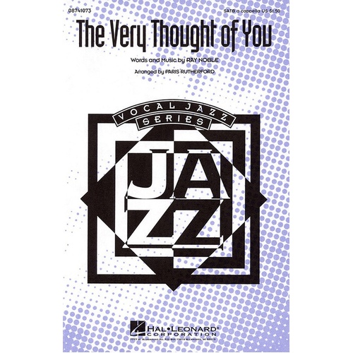 Very Thought Of You SATB A Cappella (Octavo)