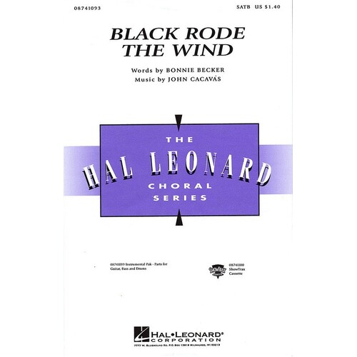 Black Rode The Wind SATB
