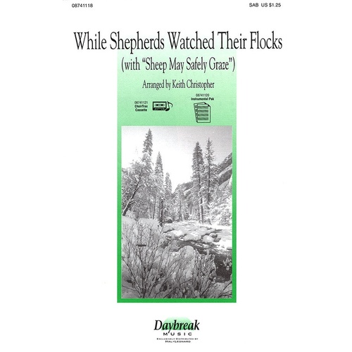 While Shepherds Watched Their Flocks SAB (Octavo)