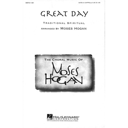 Great Day SATB A Cappella (Octavo)
