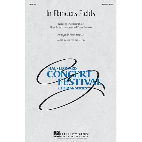 In Flanders Fields SATB (Octavo)