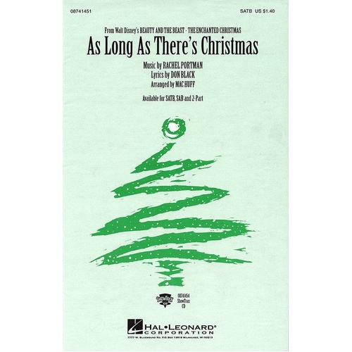 As Long As Theres Christmas SATB (Octavo)