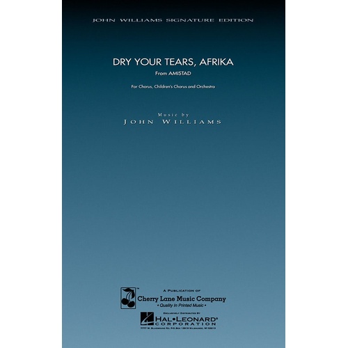 Dry Your Tears Afrika Jwss SATB 