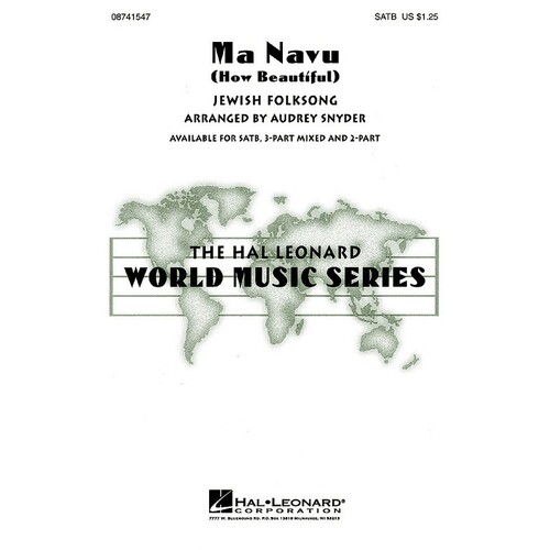 Ma Navu How Beautiful SATB Arr Snyder (Octavo)