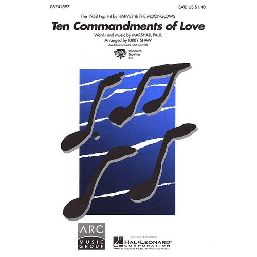 Ten Commandments Of Love SATB Arr Shaw