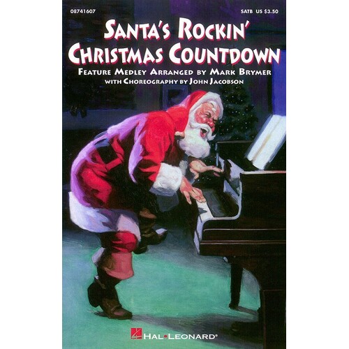 Santas Rockin Christmas Countdown SATB 