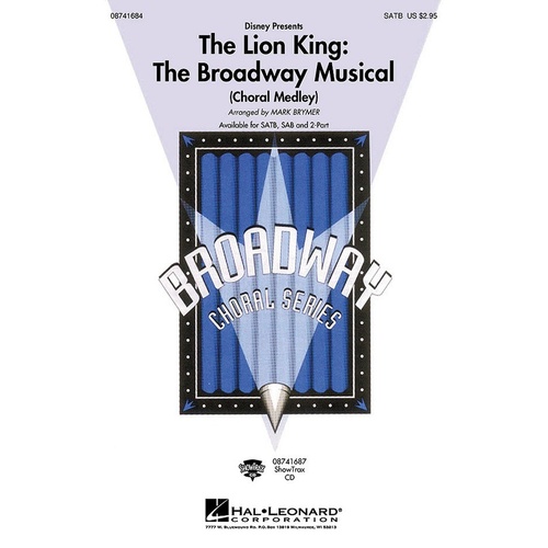 Lion King Broadway Musical - Medley ShowTrax CD (CD Only)