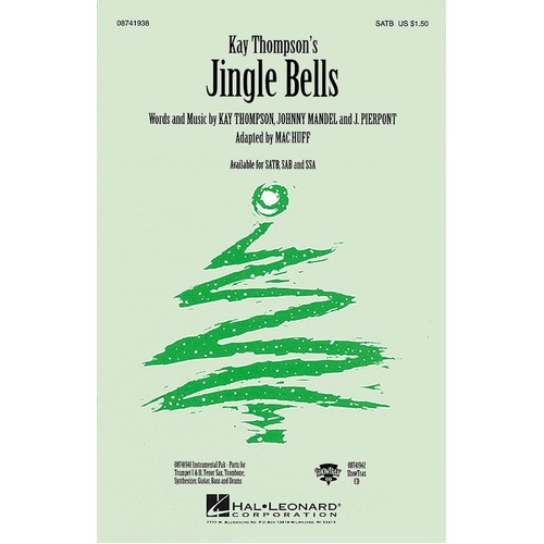 Jingle Bells SATB Arr Huff (Octavo)