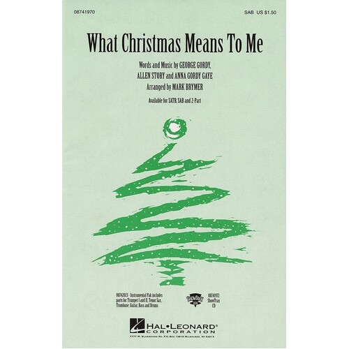 What Christmas Means To Me SAB 