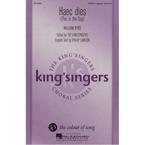 Haec Dies SATB Div Acap Arr Byrd (Octavo)
