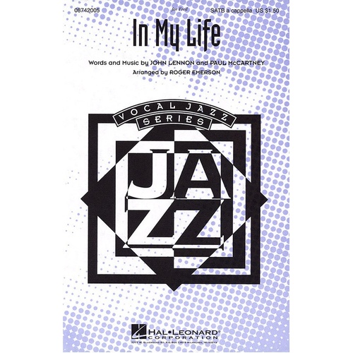 In My Life SATB A Cappella (Octavo)