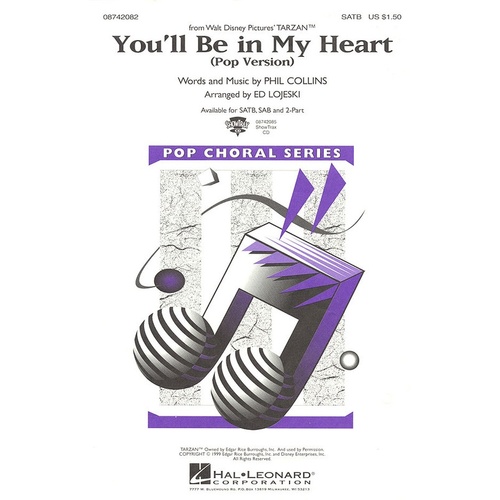 You'll Be In My Heart ShowTrax CD Arr Lojeski (CD Only)