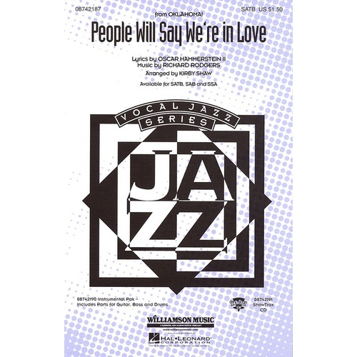People Will Say Were In Love SATB (Octavo)