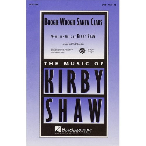 Boogie Woogie Santa Claus ShowTrax CD (CD Only)