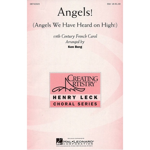 Angels SSA Arr Berg (Octavo)