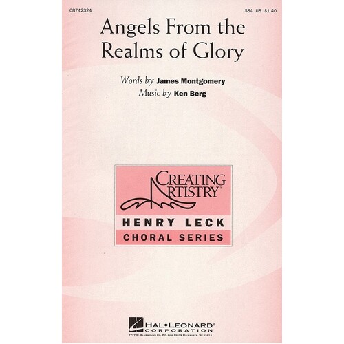 Angels From The Realms Of Glory SSA