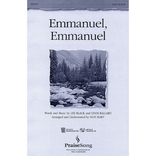 Emmanuel Emmanuel SATB Arr Hart