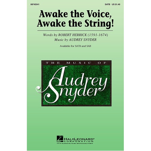 Awake The Voice Awake The String (Octavo)
