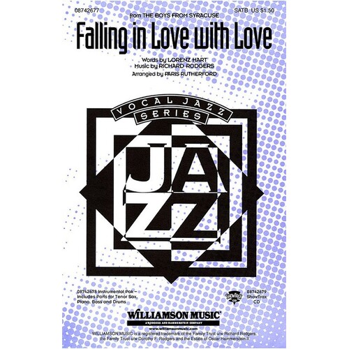 Falling In Love With Love SATB (Octavo)