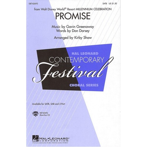 Promise Disney 2000 Celeb SATB