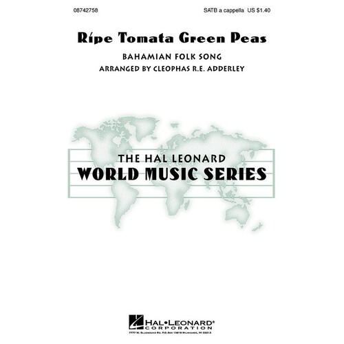 Ripe Tomata Green Peas SATB A Cappella (Octavo)